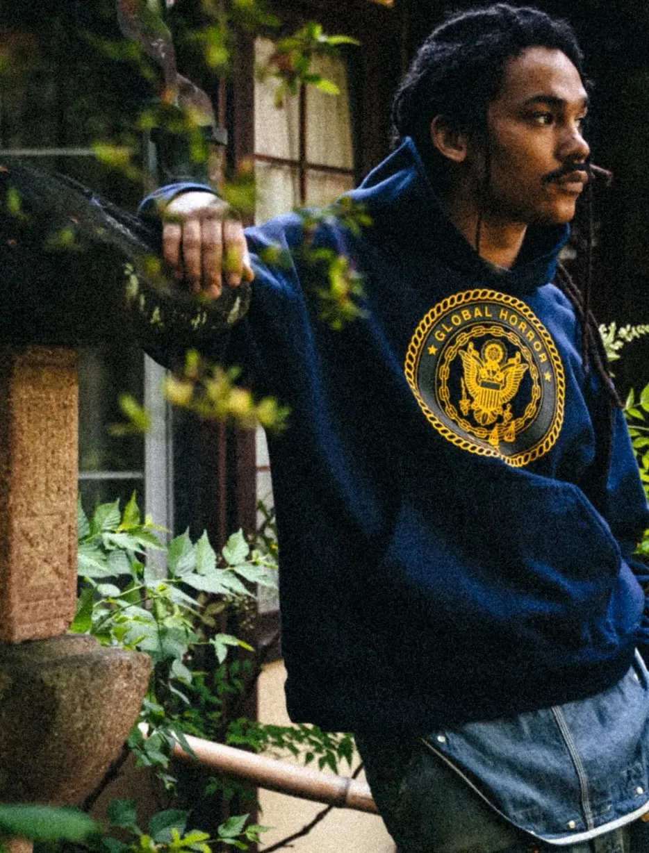 SAINT Mxxxxxx HOODIE/SAINT/NVY Reflective Angel Hoodie Blue S-XL Original open mold Loose cut Comfortable fit Top printing technology 3M reflective paste Best reflective effect in the industry Correct version Original consistent main mark/wash mark/cherub anti-counterfeiting